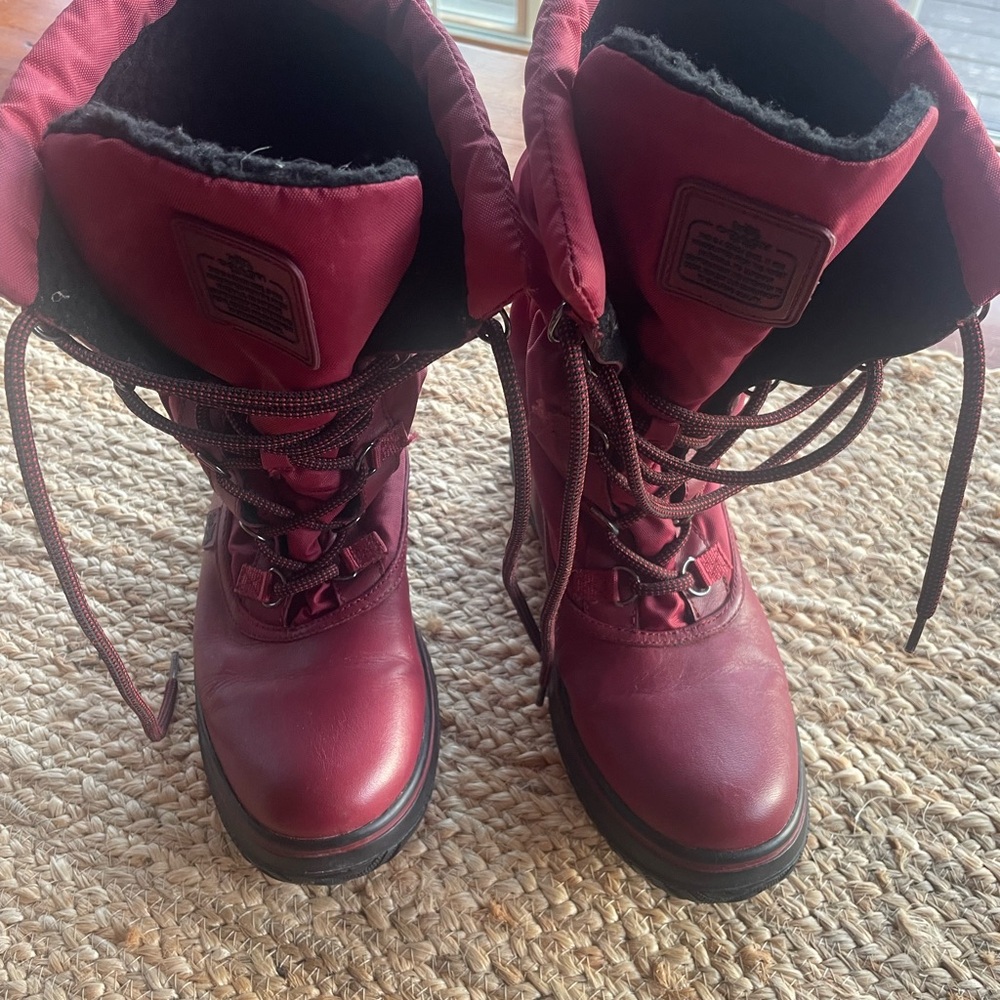 Coach Burgundy Winter Boots